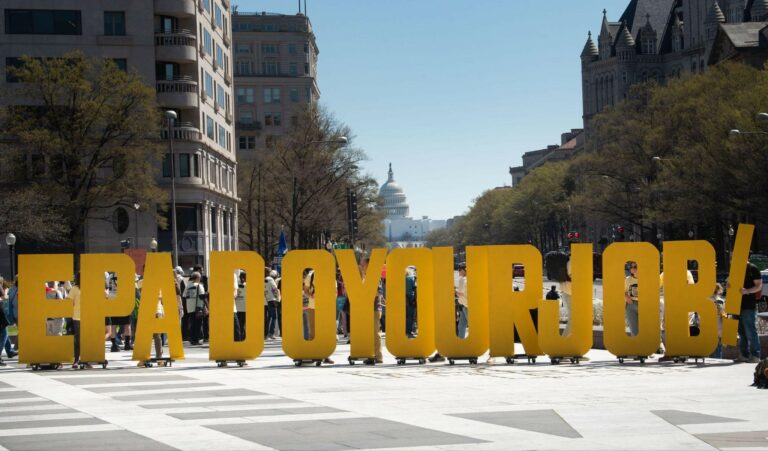 <strong>Environmental and Justice Groups March on Biden’s EPA, Demanding an End to Delays on Power Plant Rules</strong>
