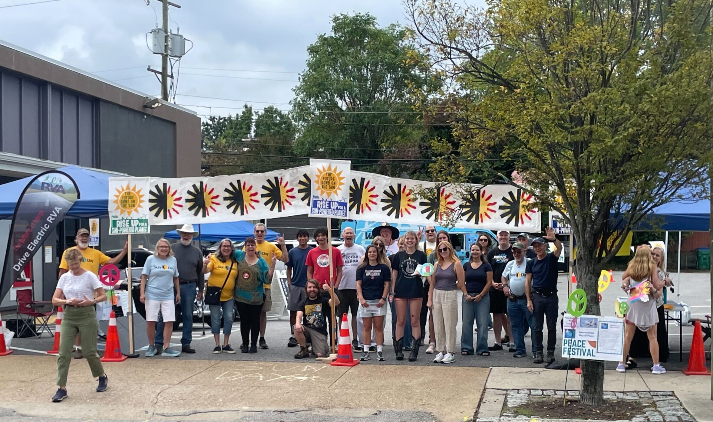 Group shot of RVA Sun Day festival